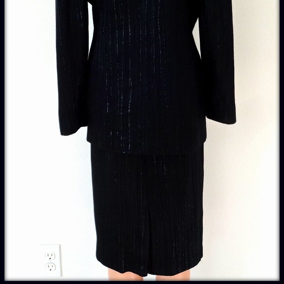 CLAUDE PATRICK PARIS LADIES VINTAGE LONG COAT SKIRT STUNNING SUIT MADE IN FRANCE - Picture 9 of 16
